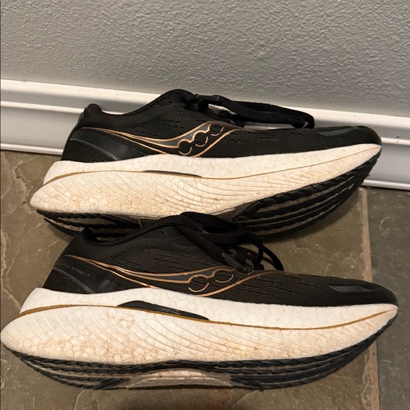 Saucony Black and Gold Athletic Shoes - Picture 7 of 7